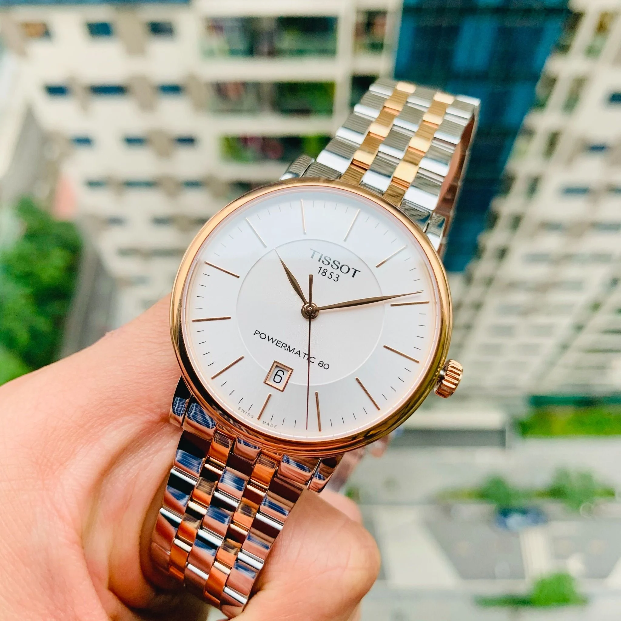 Tissot T122.407.22.031.01 นาฬิกาผู้ชาย Carson Premium Powermatic 80 Automatic Men's Watch