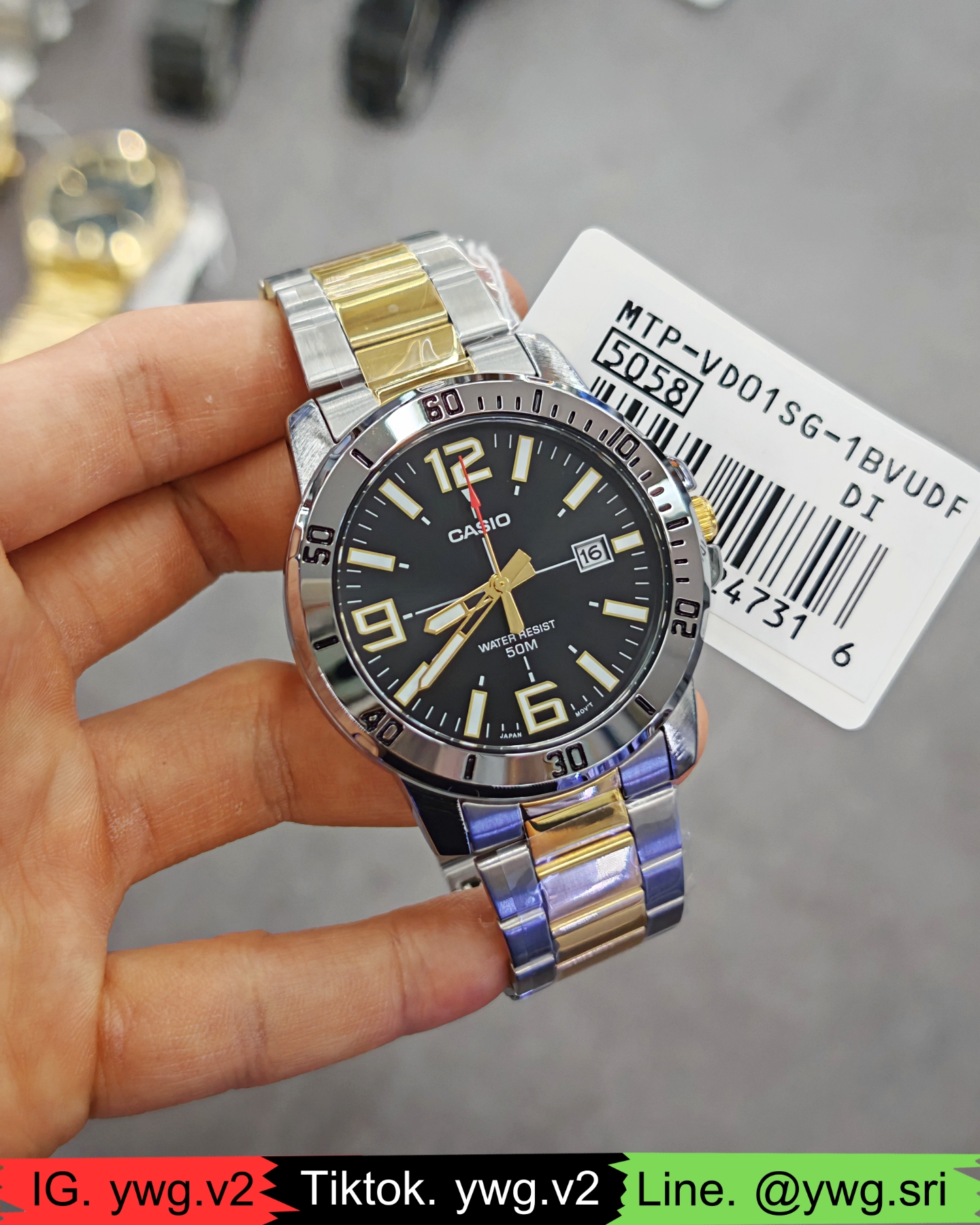 CASIO รุ่น MTP-VD01SG-1B