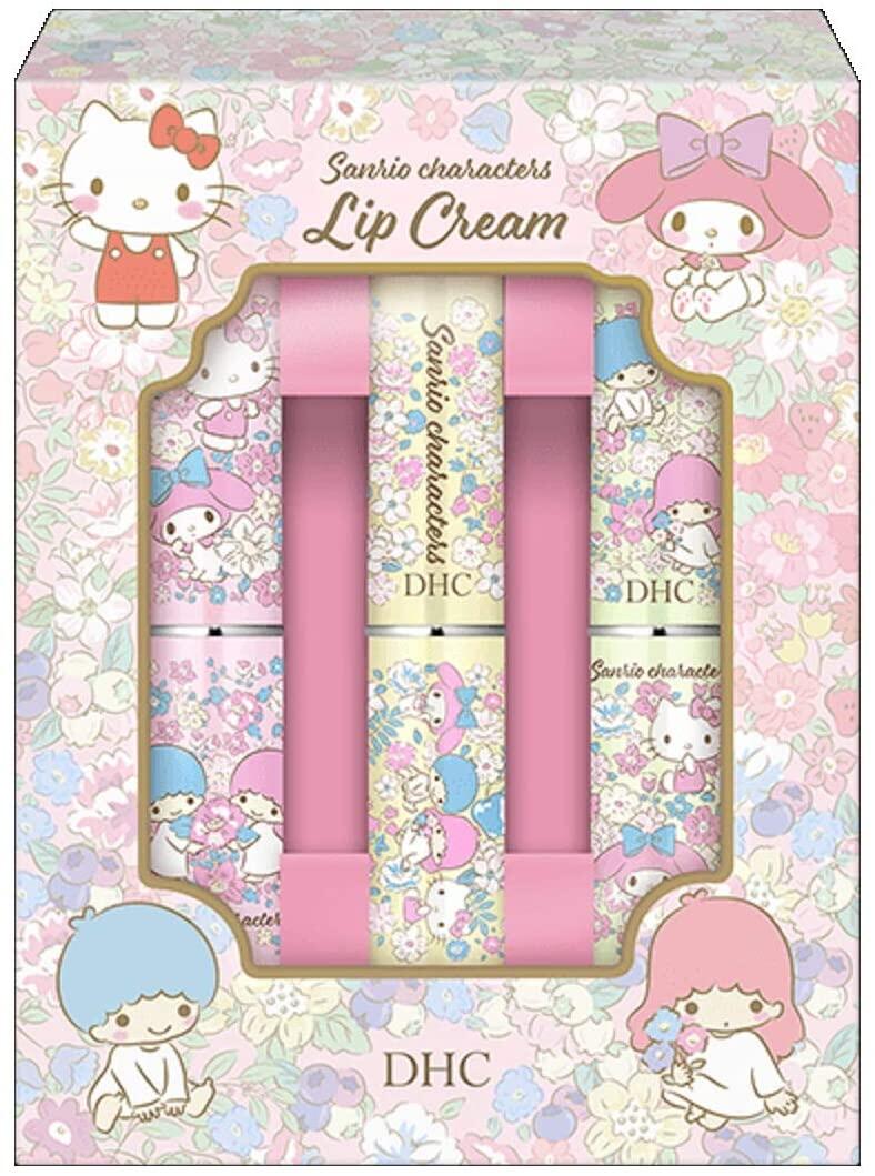 [PRE-ORDER] DHC lip cream 1.5 g x 3 แท่ง ลายซานริโอ นำเข้าจากญี่ปุ่น Hello Kitty - My Melody - Twin Little Stars มายเมโลดี้ คิตตี้ / DHC薬用リップクリーム