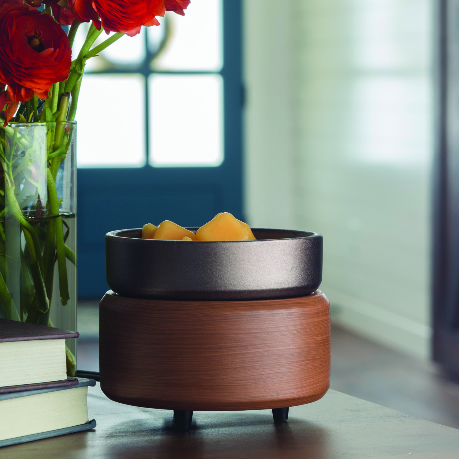 FRANGRANCE WARMER PEWTER WALNUT (สินค้ามีตำหนิ บริเวณถาดลอก)