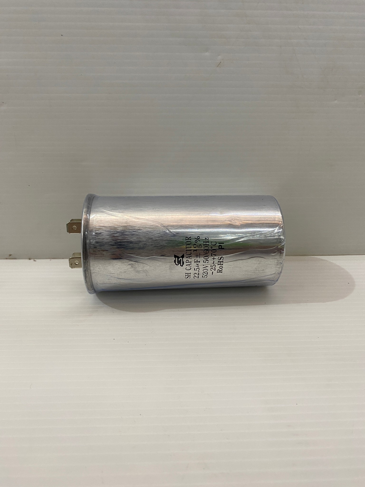 คาปาซิเตอร์ 22.5uF 520v. ปั๊มหอยโข่งมิตซูบิชิ(No.3-5HP) คอนเดนเซอร์ #SK อลูมิเนียม