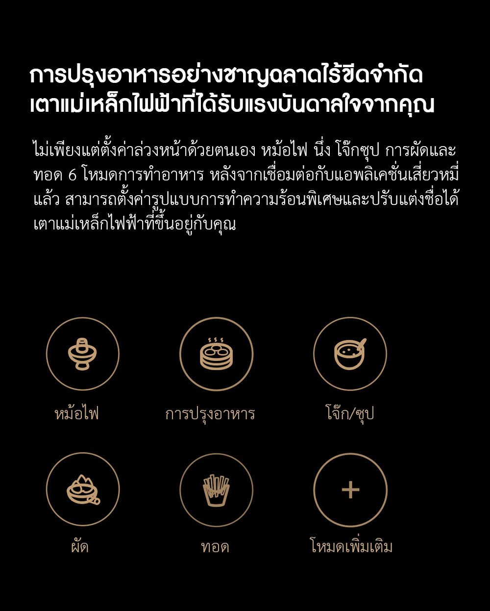 Xiaomi Smart Induction Cooker 2 - เตาแม่เหล็กไฟฟ้าอัจฉริยะ รุ่น 2