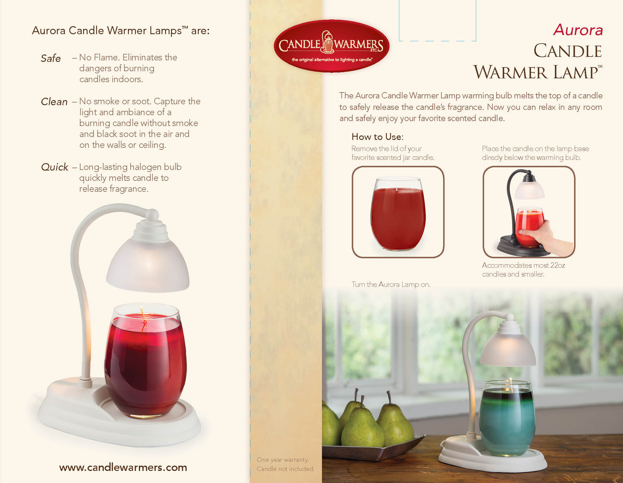 AURORA CANDLE WARMER LAMP