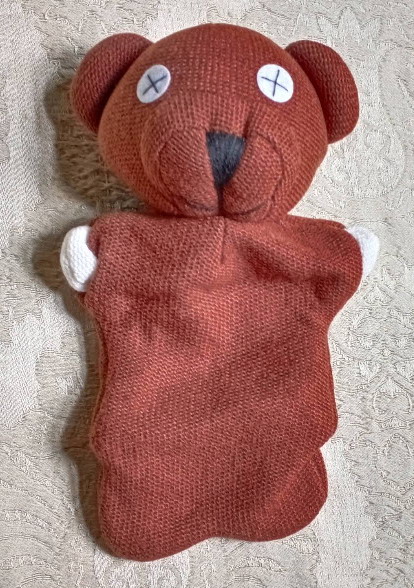 ตุ๊กตาหุ่นมือ หมีเท็ดดี้ (Teddy Bear) ขนาด 10 นิ้ว