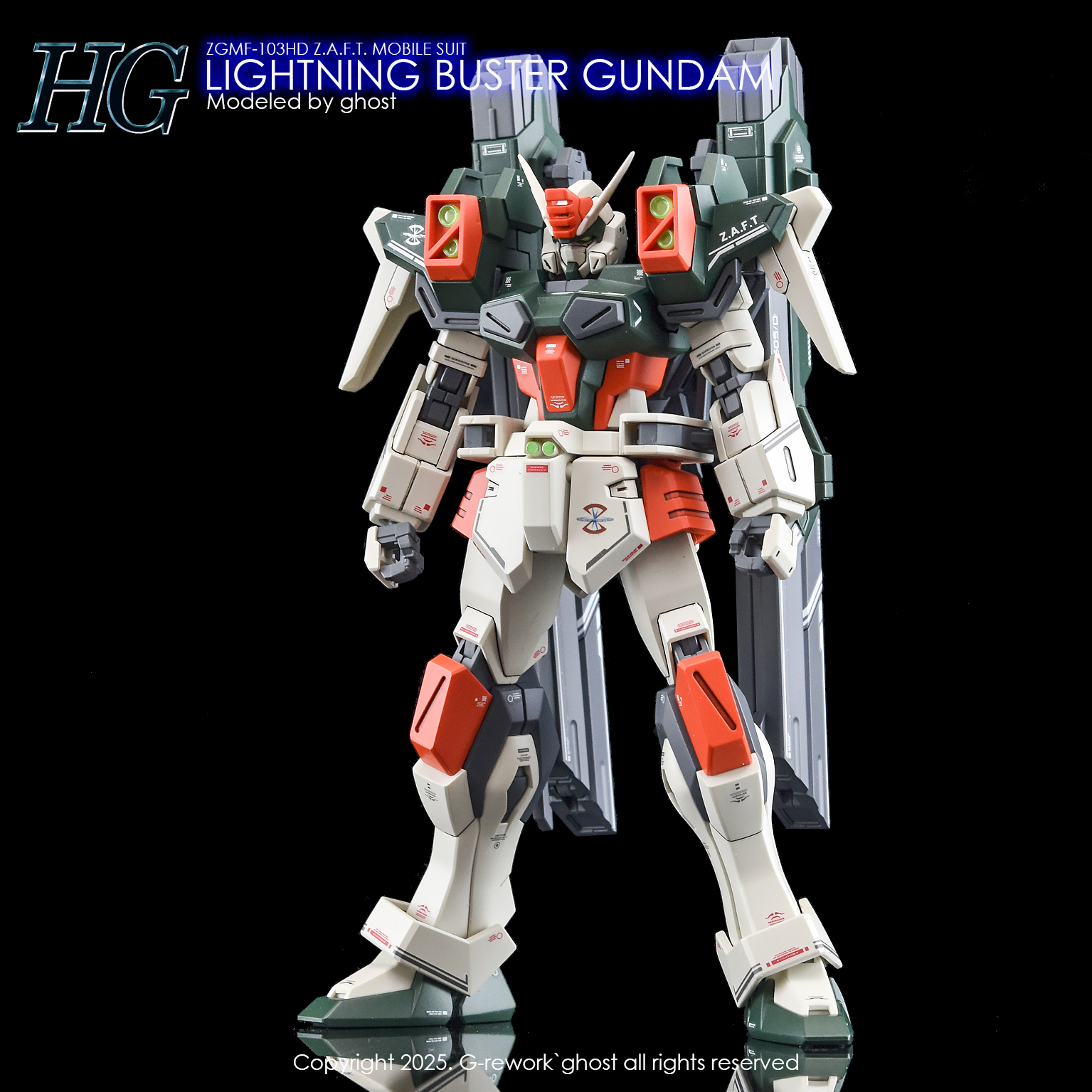 G-REWORK CUSTOM DECAL HG LIGHTING BUSTER GUNDAM