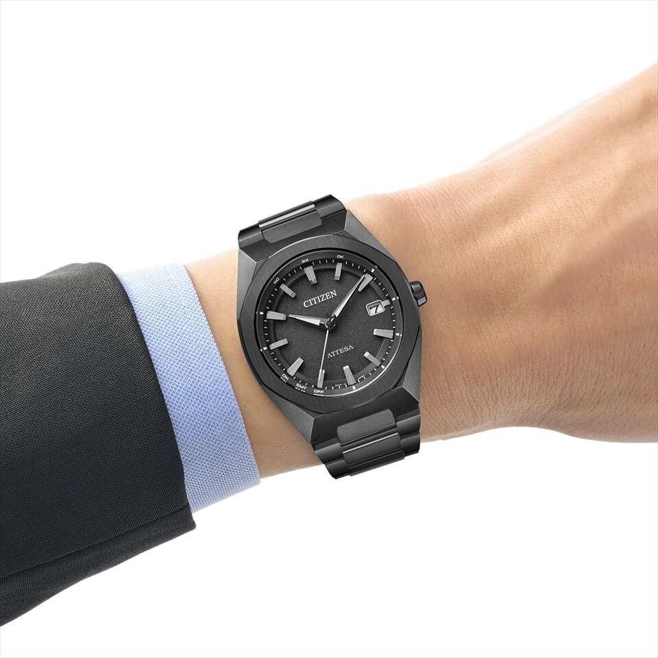 Citizen CB3045-61E นาฬิกาผู้ชาย Eco-Drive Attesa Titanium Radio-Controlled Made in Japan Men's Watch