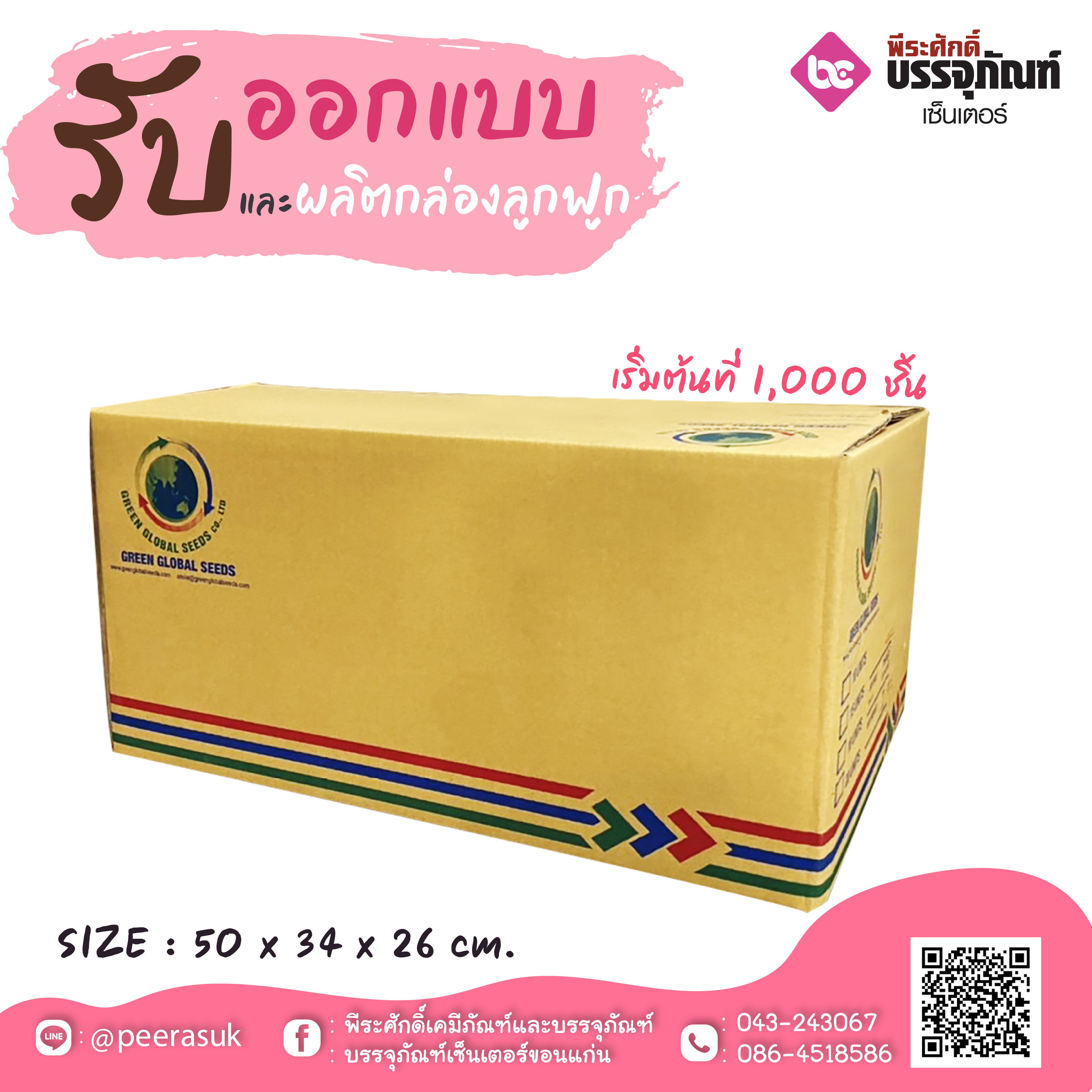 รับออกแบบและผลิตกล่องลูกฟูก