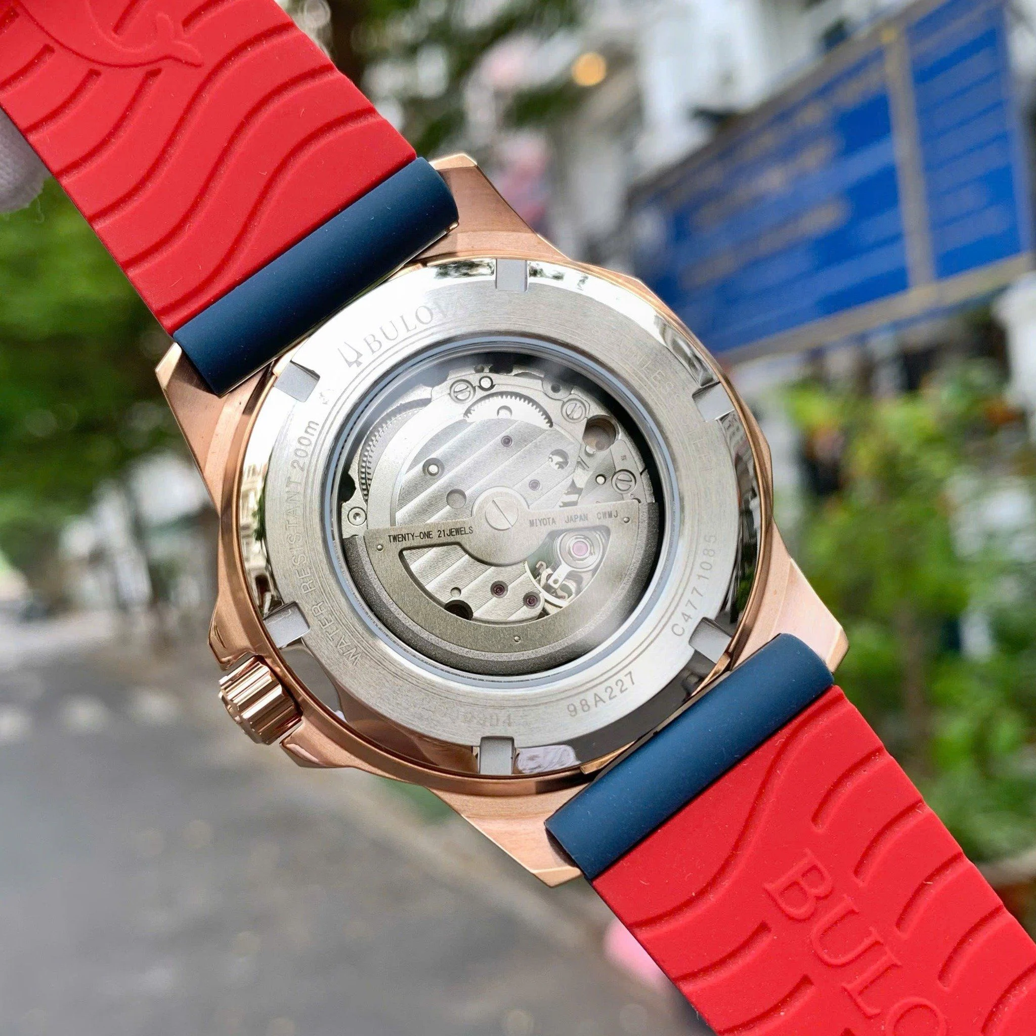 Bulova 98A227 นาฬิาผู้ชาย Marine Star Automatic Men's Watch