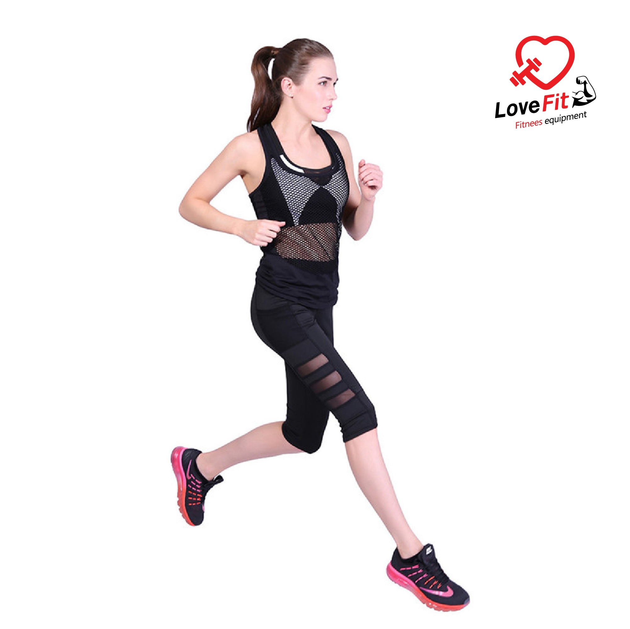 กางเกงออกกำลังกายผู้หญิง กางเกงวิ่งผู้หญิง 3 ส่วน ทรงสวยใส่สบายไม่อึดอัด