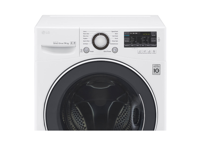 [ผ่อน0% 10ด] LG เครื่องซักผ้าฝาหน้า 14 กก. รุ่น F2514NTGW ระบบ Inverter Direct Drive (ชลบุรี ส่งฟรี)