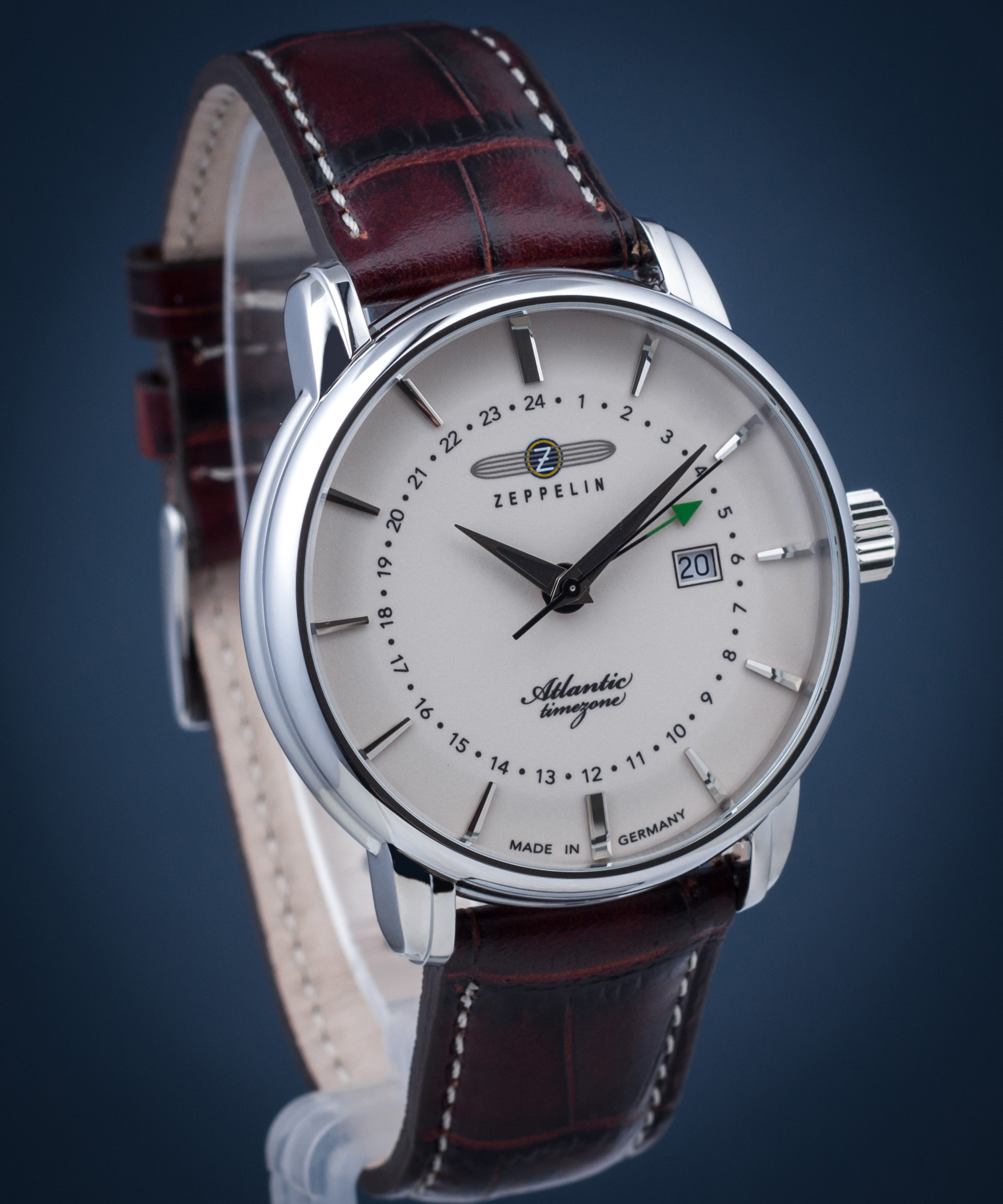 Zeppelin 8442-5 นาฬิกาผู้ชาย Atlantic GMT Quartz Men's Watch