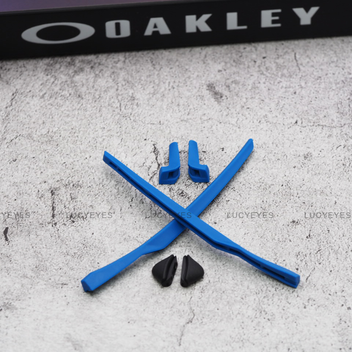 ชุดยางขาแว่น + แป้นจมูก OAKLEY OO9264, MAINLINK สีฟ้า