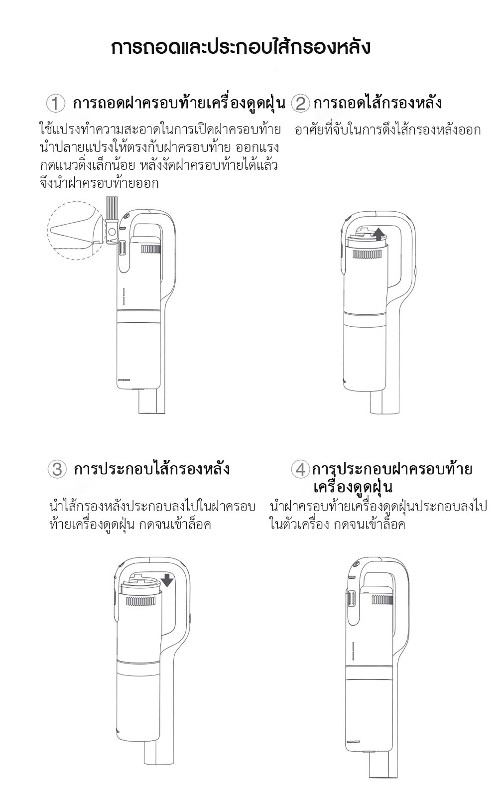 Roidmi NEX/NEX S Vacuum Cleaner Filter - ไส้กรองเครื่องดูดฝุ่นไร้สาย Roidmi NEX/NEX S
