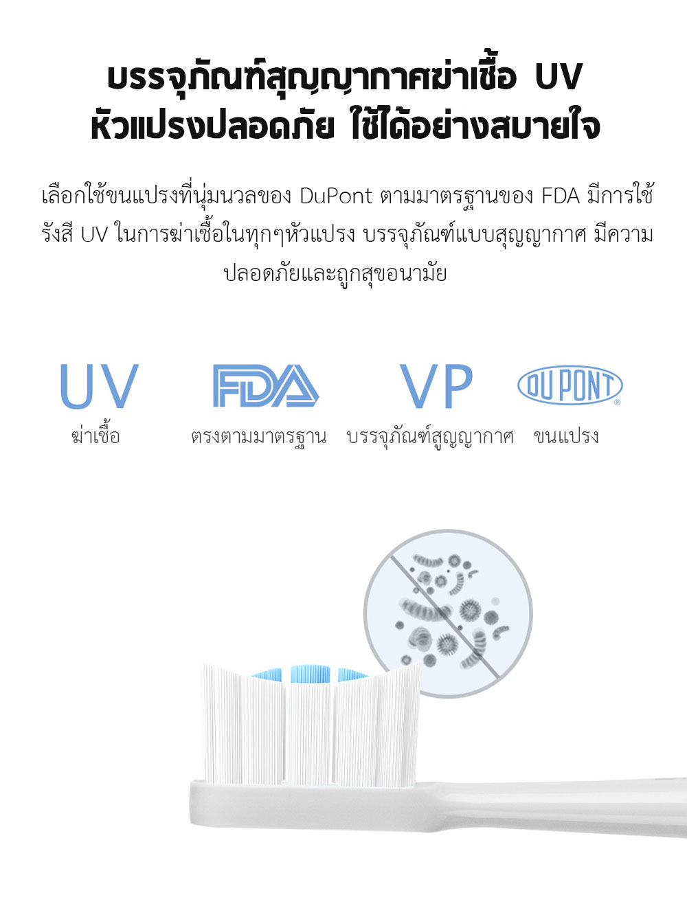 Xiaomi Sonic Electric Toothbrush T300 - แปรงสีฟันไฟฟ้าเสี่ยวหมี่ T300