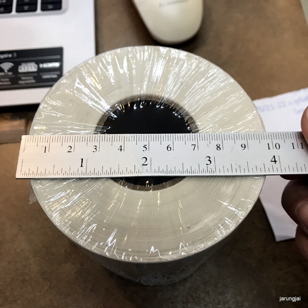 กระดาษสติ๊กเกอร์ A6 กระดาษความร้อน 100x150 มม. 350 ดวง 1 ม้วน สติ๊กเกอร์ความร้อน ใบปะหน้า