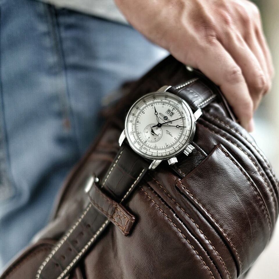 Zeppelin 7640-1 นาฬิกาผู้ชาย Series 100 Years ED.1 Quartz Men's Watch Made In Germany