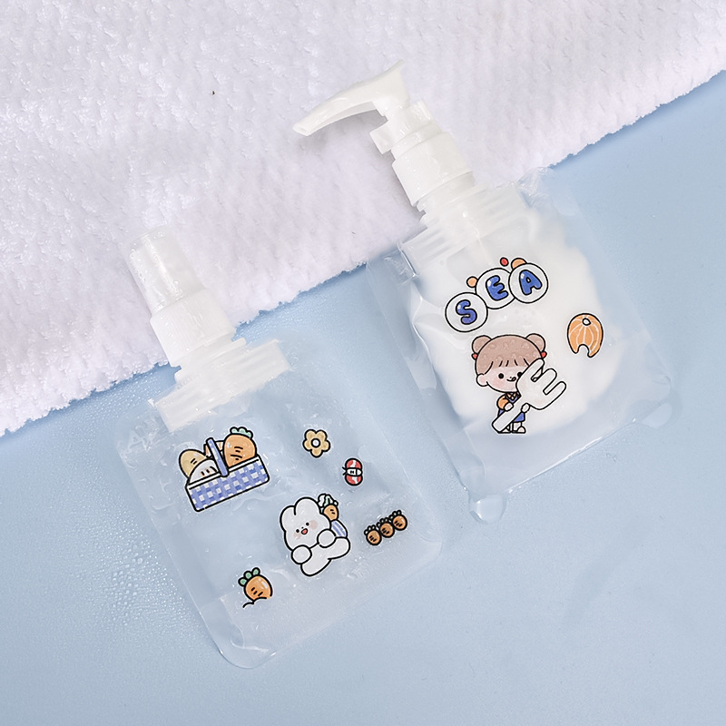 ถุงเก็บโลชั่น แชมพู สบู่ ถุงจุกฝาเกลียว ซองแบ่งครีมขนาดพกพา︎ ซองใส่ครีม