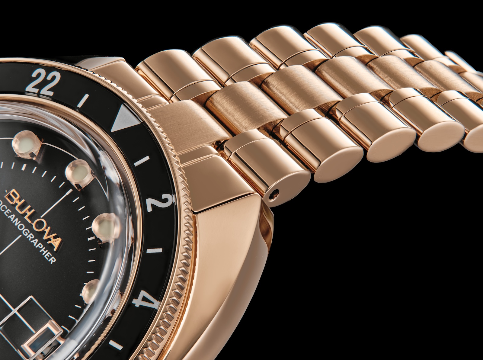 Bulova 97B215 นาฬิกาผู้ชาย Automatic Oceanographer GMT Men's Watch