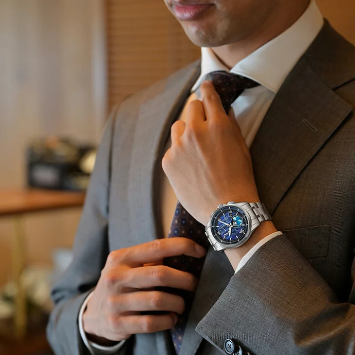 Citizen BY1000-51L นาฬิกาผู้ชาย ATTESA Moon Phase Radio Controlled Titanium Eco-Drive Limited 2,200pcs Men's Watch