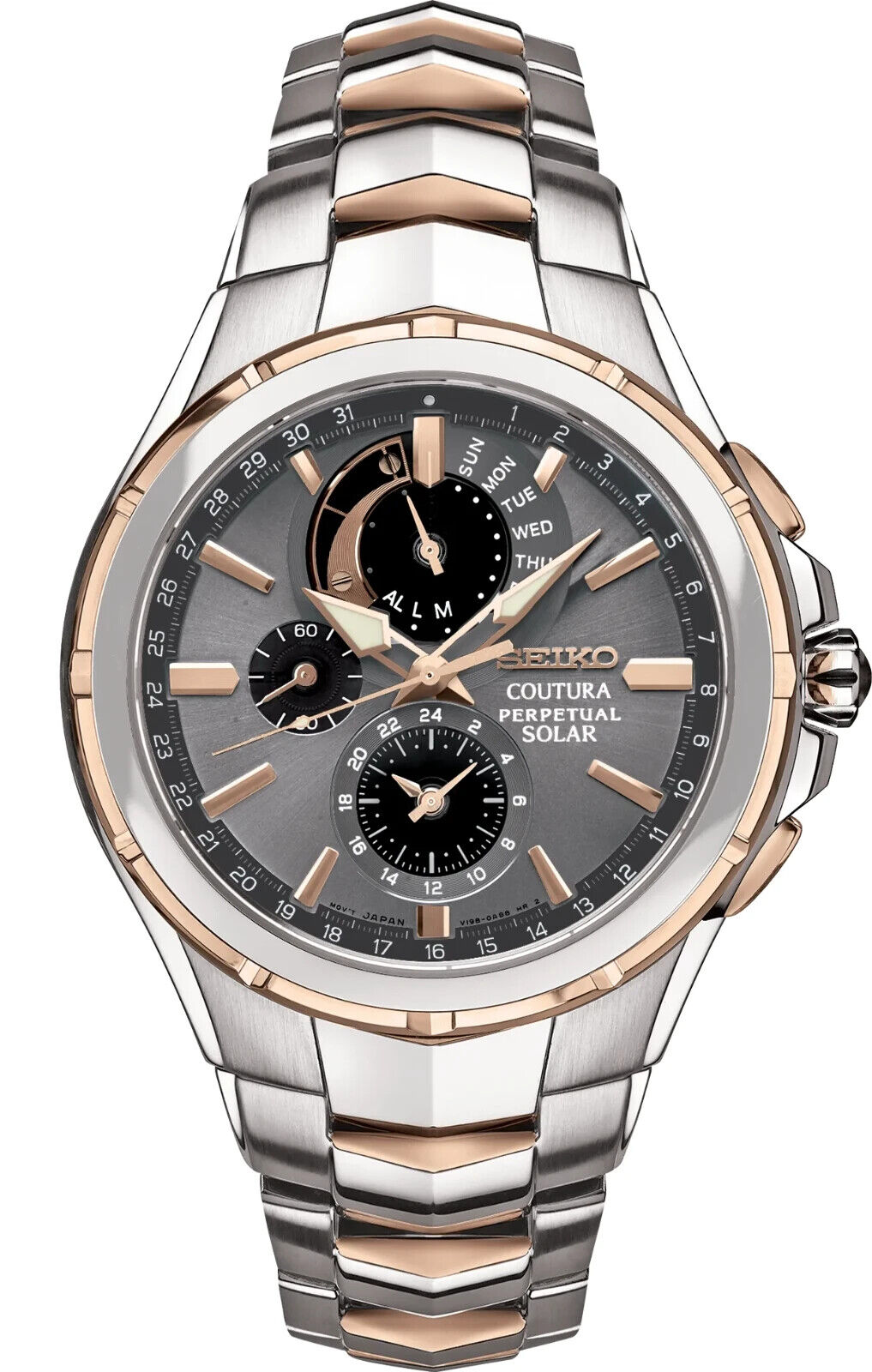 Seiko SSC788 นาฬิกาผู้ชาย Coutura Solar Perpetual Chronograph Men's Watch