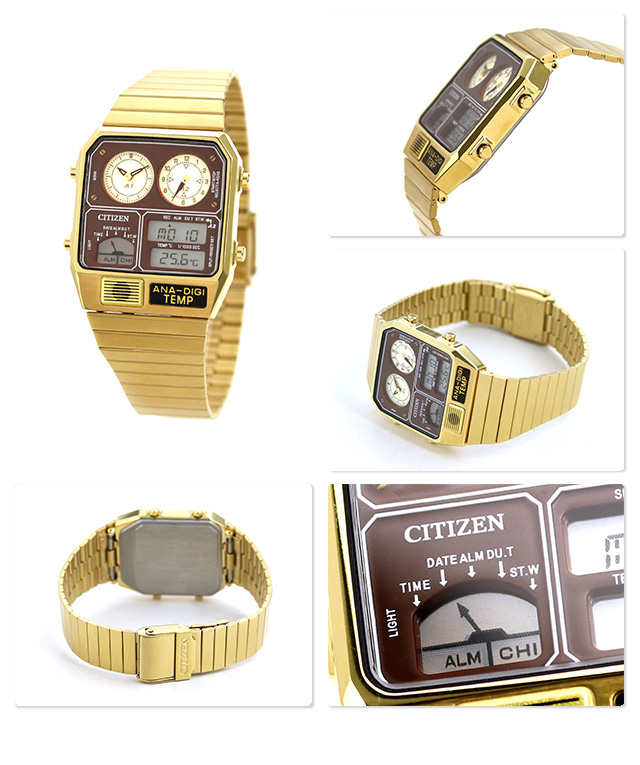Citizen JG2103-72X นาฬิกา ชาย-หญิง Ana-Digi Temp Quartz Unisex Watch