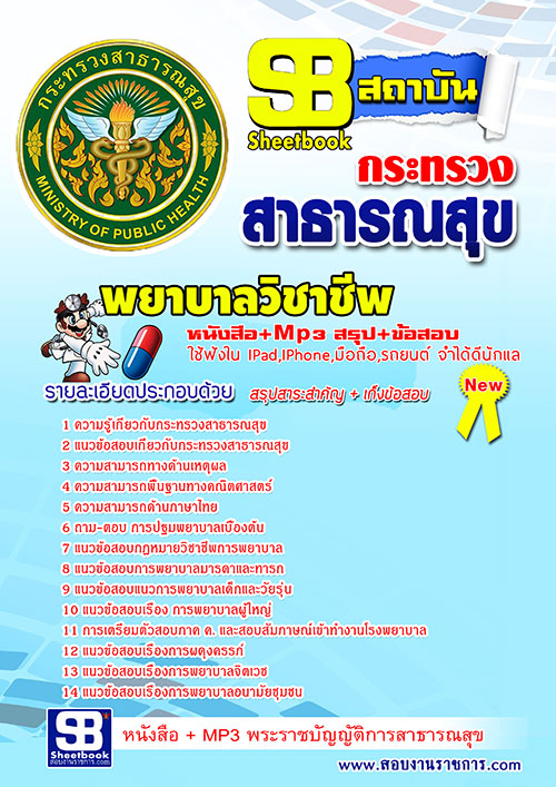 แนวข้อสอบ สสจ. พยาบาลวิชาชีพ อัปเดตใหม่ 2568