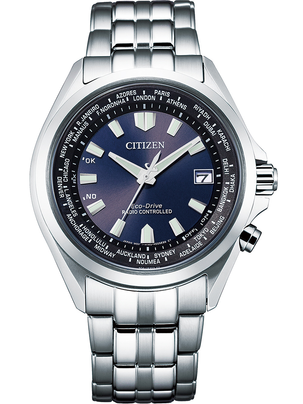 Citizen CB0220-85L นาฬิกาผู้ชาย Eco-Drive Radio Controlled Men's Watch