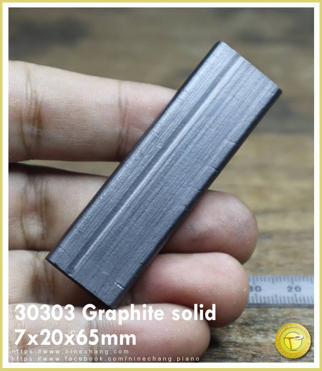 30303 Graphite solid 7x20x65mm