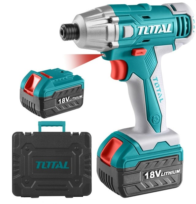ชุดสว่านไขควงแบตเตอรี่ (18V) ปรับซ้าย-ขวา No.TIDLI-228181 TOTOAL