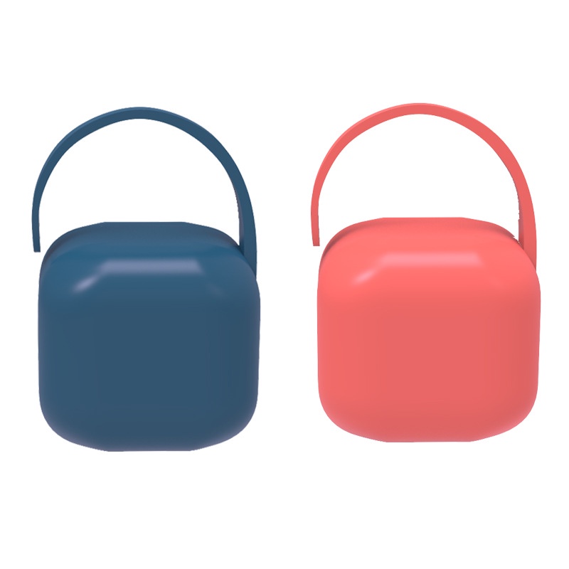 กล่องกันฝุ่น แขวนได้ กล่องจุกนมแบบพกพา ใส่จุกหลอก BPA Free เก็บจุกนม