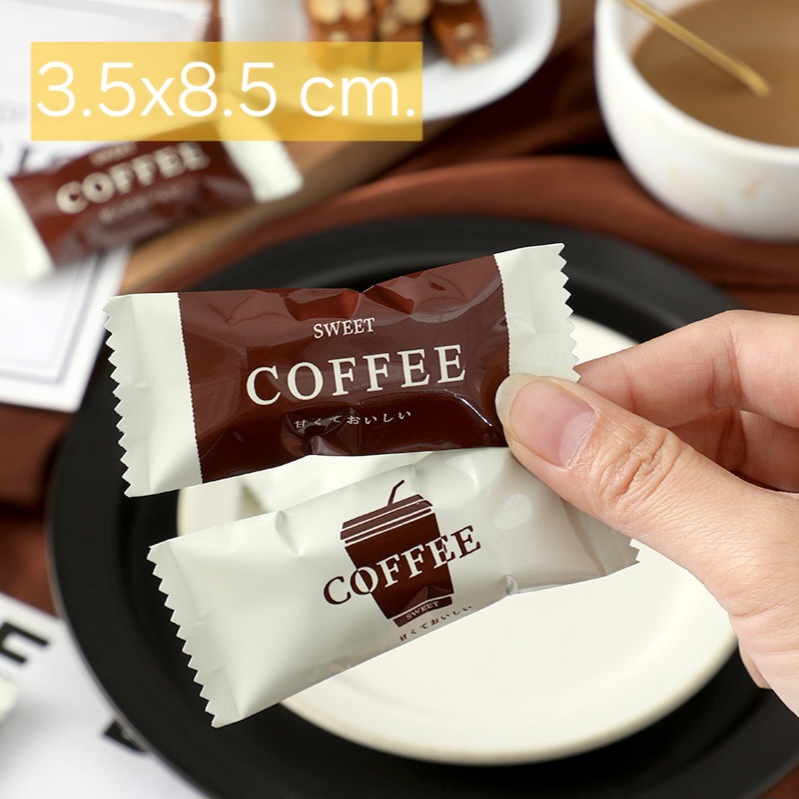 ถุงซีล ใส่ขนม ลูกอม ขนาด 3.5x7 ซม.และขนาดใกล้เคียง จำนวน 95-100 ใบต่อแพ็ค