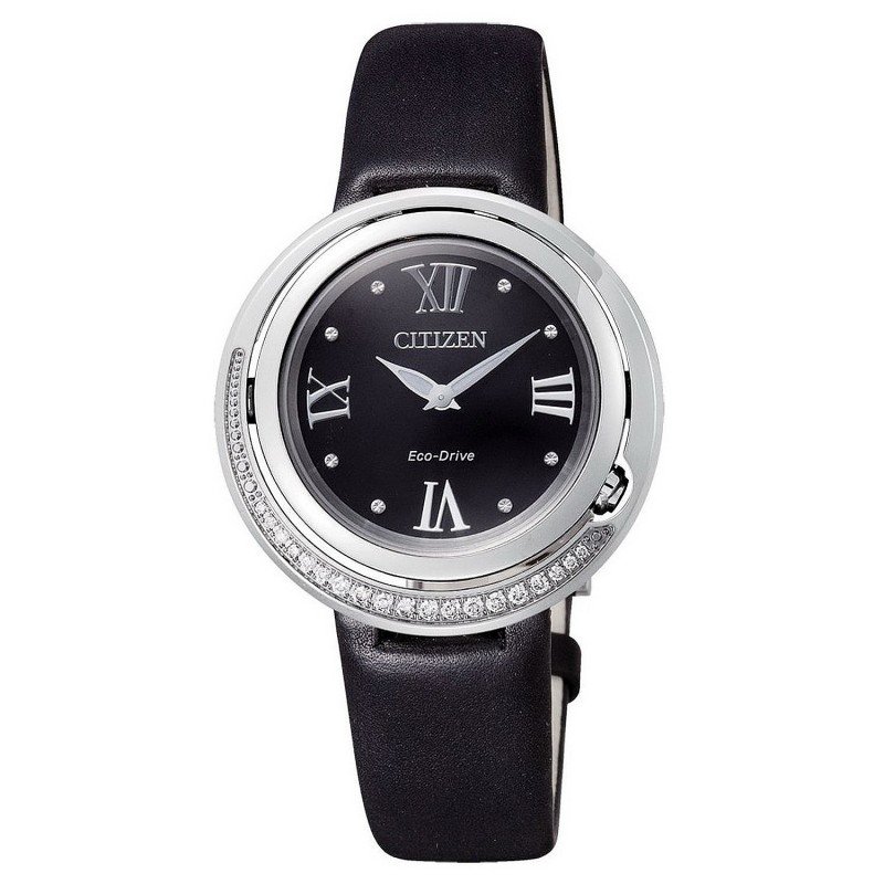 Citizen EX1120-02E นาฬิกาข้อมือผู้หญิง Eco-Drive Genuine Diamonds Japan Made Women's Watch