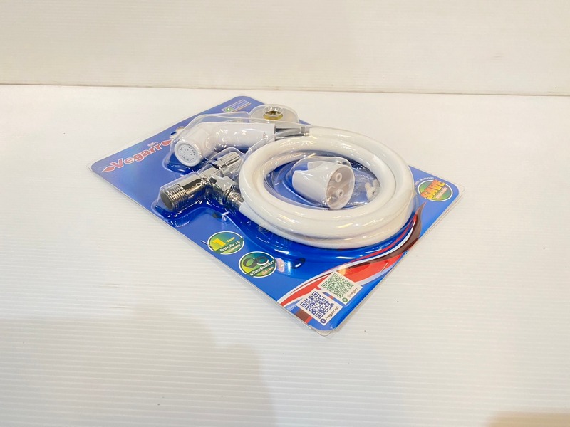 VEGARR ชุดสายฉีดชำระ PVC รุ่น SAVE S-VK838 สีขาว