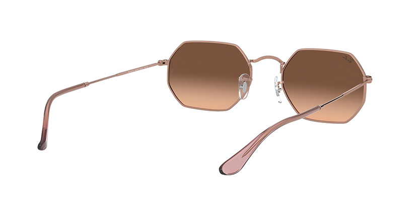 RayBan RB3556N 9069/A5 OCTAGONAL FLAT LENSES