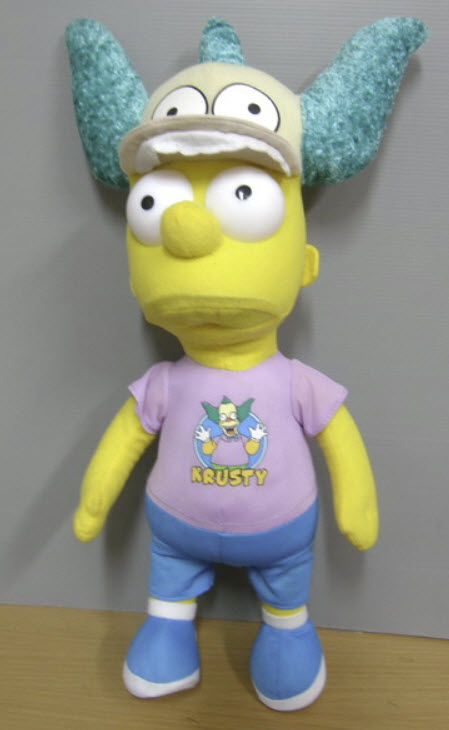 บาร์ท (Bart) สวมหมวกหัว Krusty ขนาด 18 นิ้ว (มือสอง)