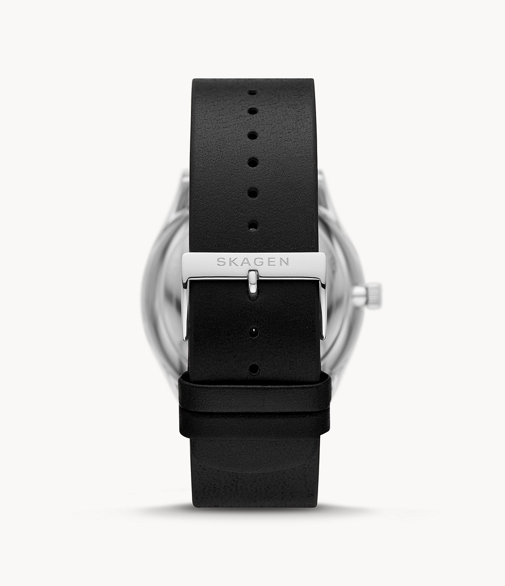 Skagen SKW6735 นาฬิกาผู้ชาย Holst Automatic Midnight Leather Men's Watch