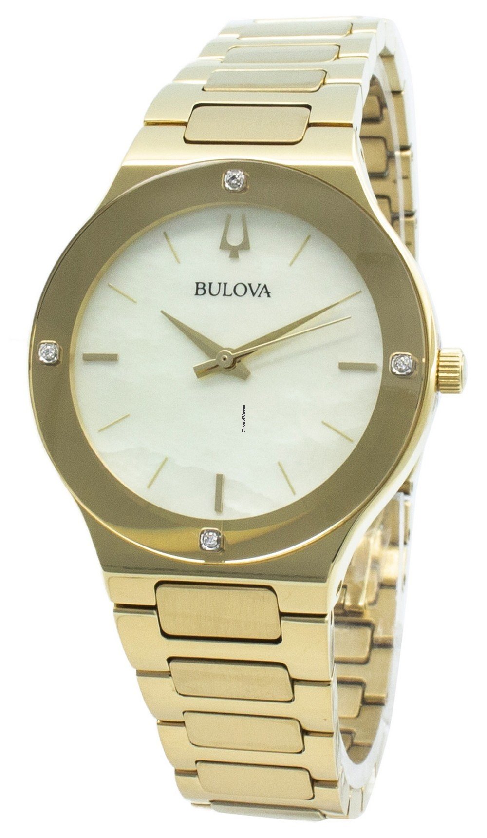 Bulova 97R102 นาฬิาผู้หญิง Millennia Gold-Tone Diamond Women's Watch