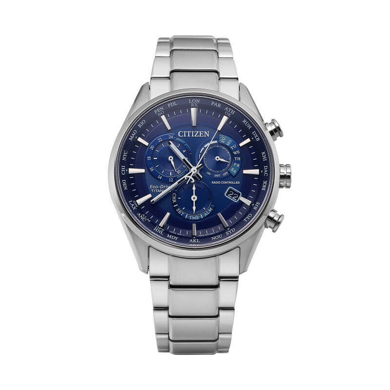 Citizen CB5020-87L นาฬิกาผู้ชาย Eco-Drive Radio Controlled Chronograph Titanium Men's Watch