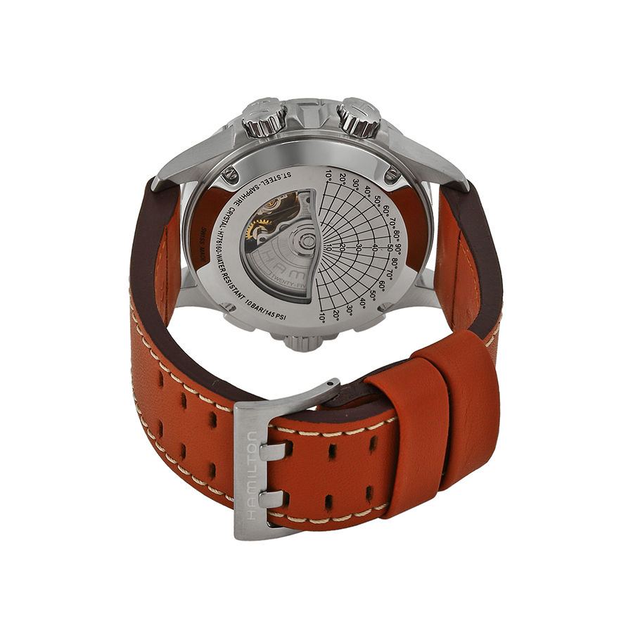 Hamilton H77616533 นาฬิกาผู้ชาย Hamilton รุ่น H77616533, Khaki X-Wind Automatic Chronograph Men's Watch