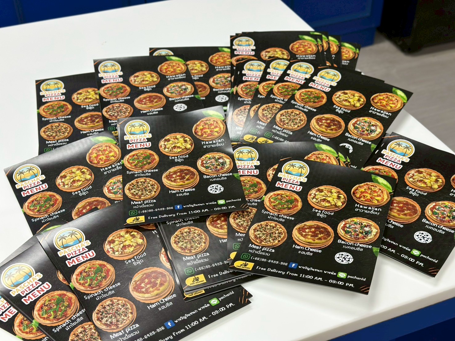 ผลงานพิมพ์ใบปลิว