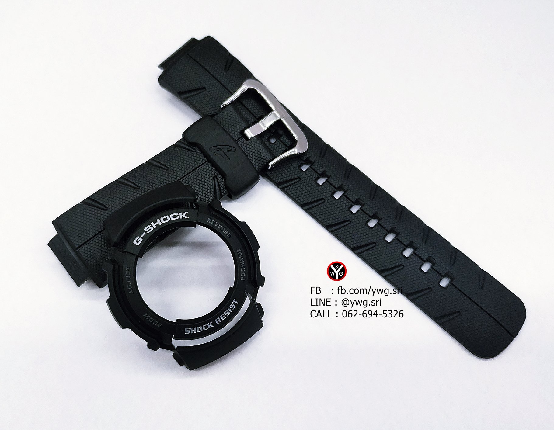 กรอบสาย G-SHOCK แท้ สีดำด้านฟร้อนเทา ใส่ได้รับรุ่น G-300