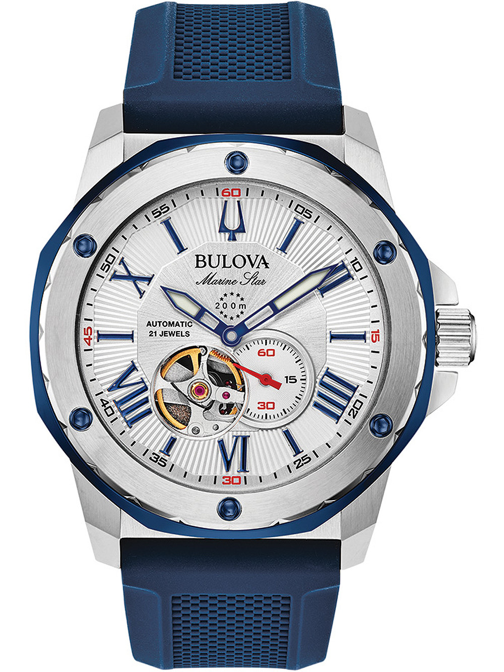 Bulova 98A225 นาฬิาผู้ชาย Marine Star Automatic Men's Watch