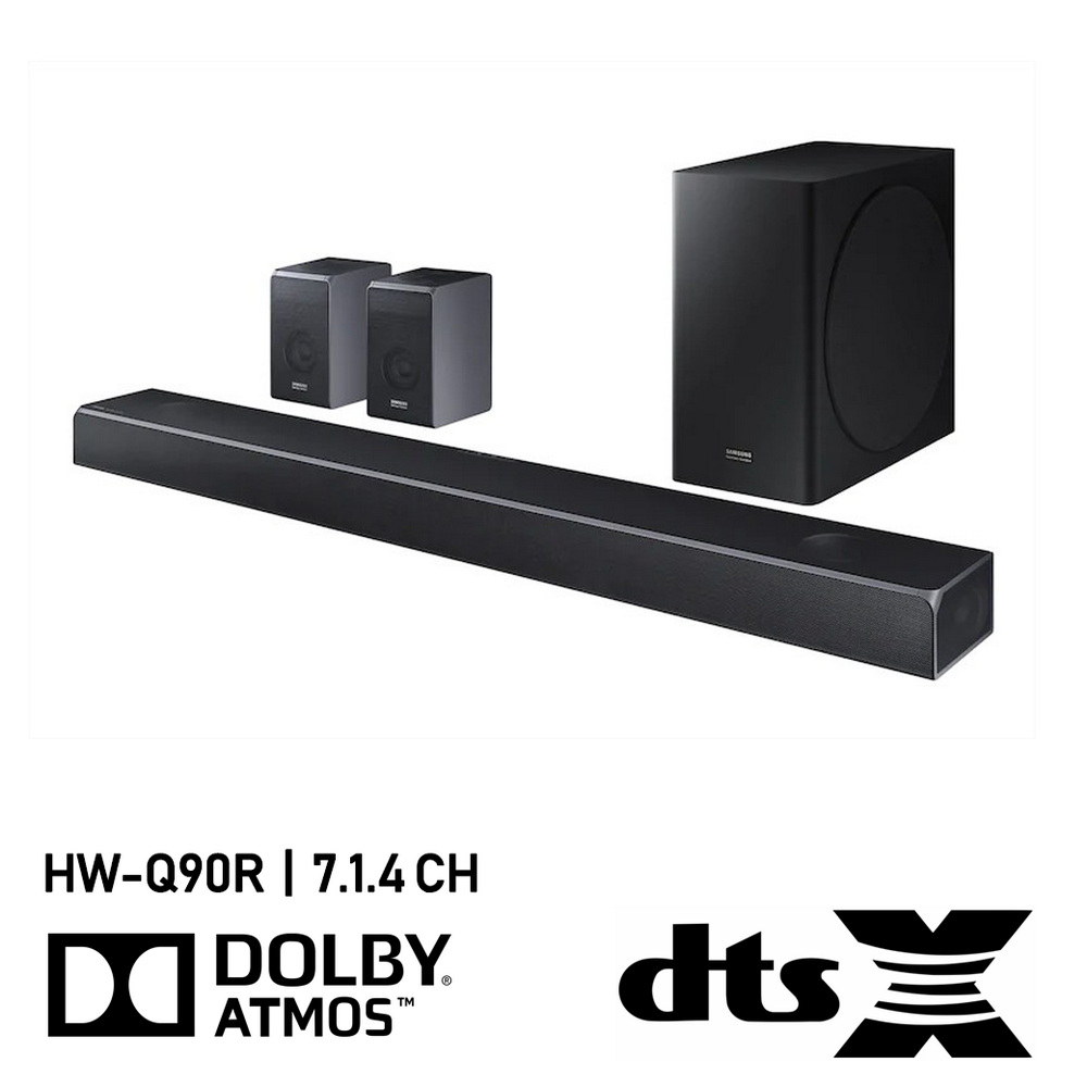 Samsung ซาวด์บาร์ (512 วัตต์, 1.4 CH) รุ่น HW-Q90R/XT
