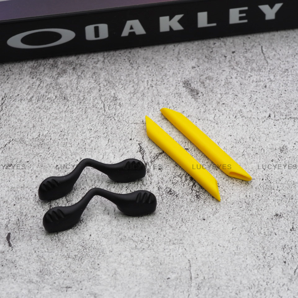 ชุดยางขาแว่น + แป้นจมูก OAKLEY OO9206, OO9181, RADARLOCK PATH สีเหลือง