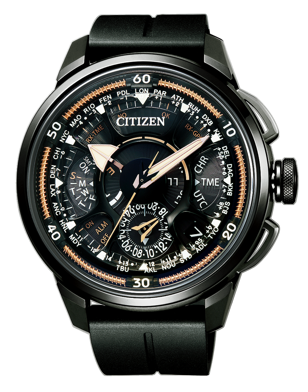 Citizen CC7005-16G นาฬิกาผู้ชาย Citizen 100th Anniversary Satellite Wave GPS Eco-Drive Limited Edition 1,500 Pcs. Men's Watch