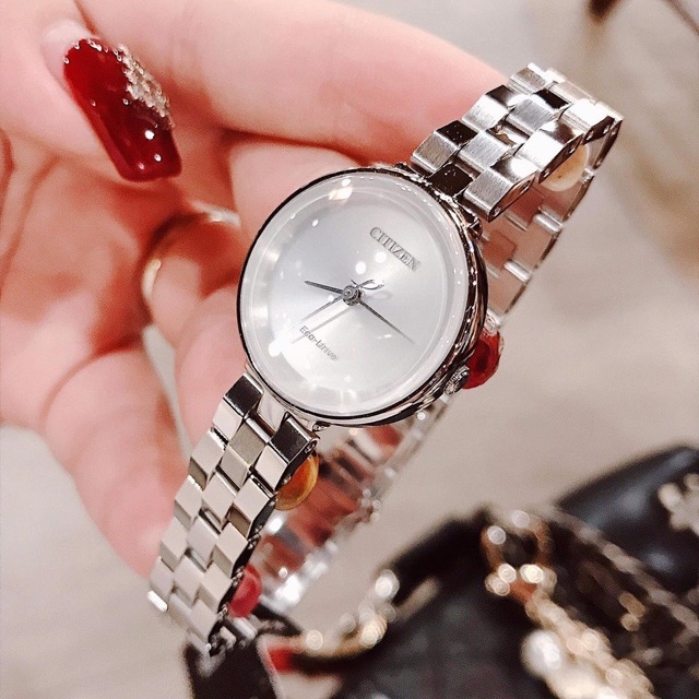 Citizen EW5500-57A นาฬิกาผู้หญิง Eco-Drive Ambiluna Women's Watch