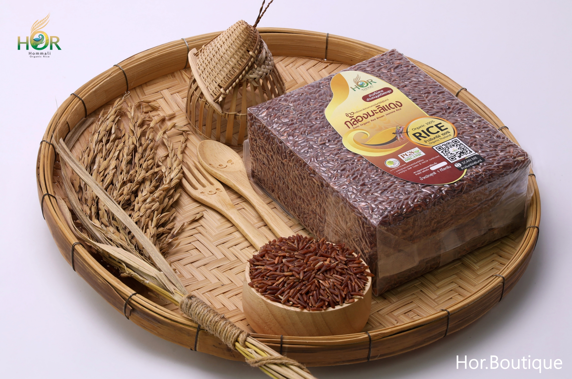 ข้าวหอมมะลิแดง ข้าวมะลิแดง ข้าวกล้องมะลิแดง ข้าวกล้องหอมมะลิแดง ข้าวมะลิแดงอินทรีย์ ข้าวหอมมะลิแดงออร์แกนิค ข้าวสุขภาพมะลิแดง Organic Red Jasmine Rice 1 กก.