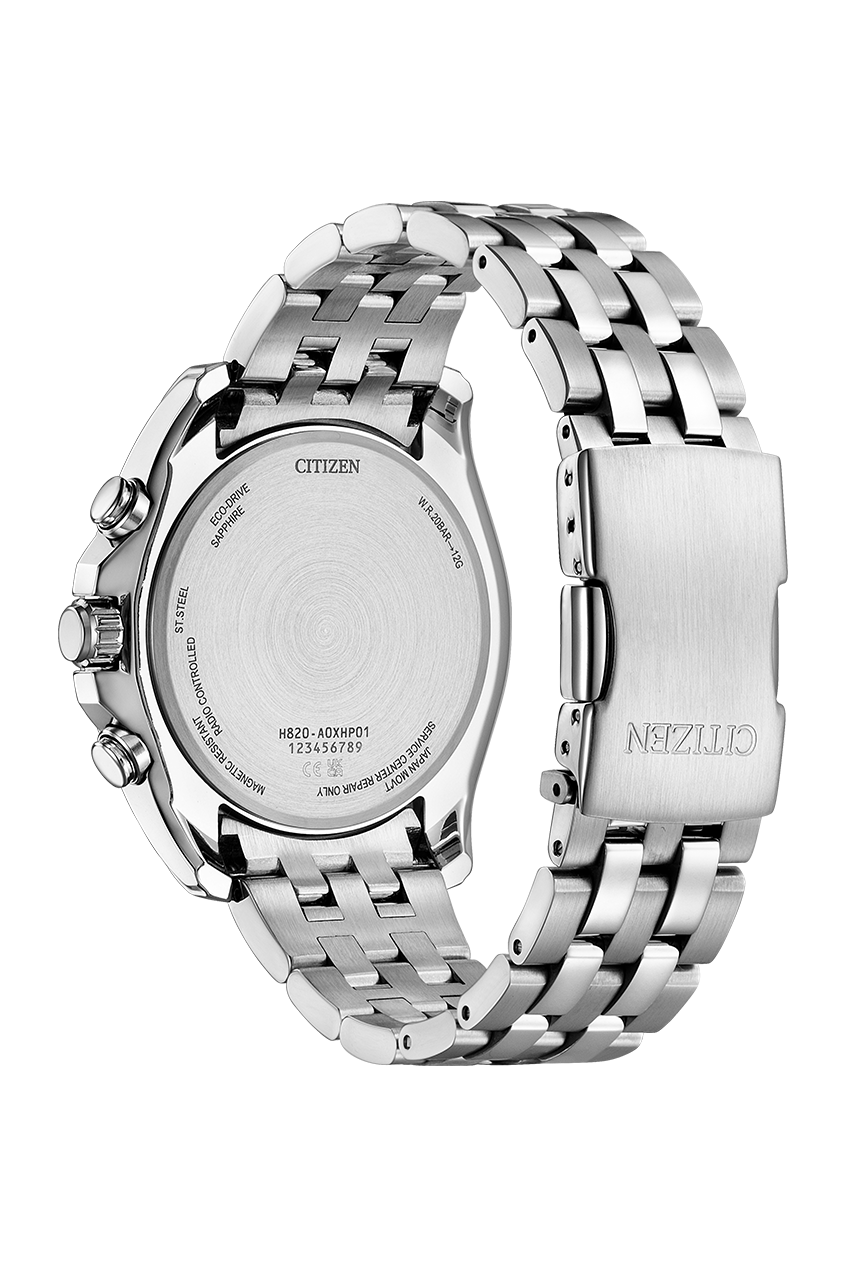 Citizen AT9120-89L นาฬิกาผู้ชาย Eco-Drive World Time Perpetual Alarm Men's Watch