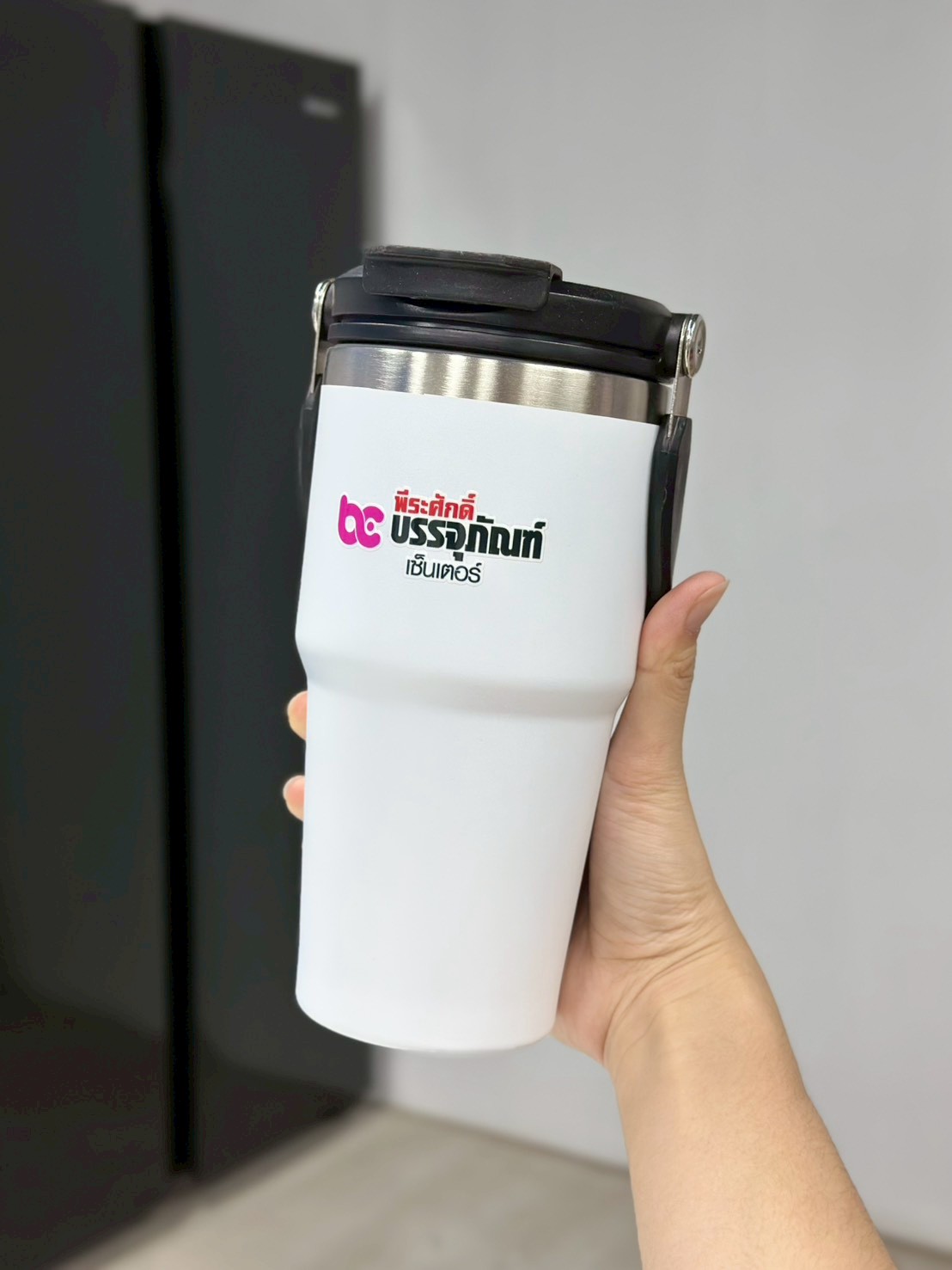 ผลงานแก้วพรีเมี่ยมพร้อมโลโก้