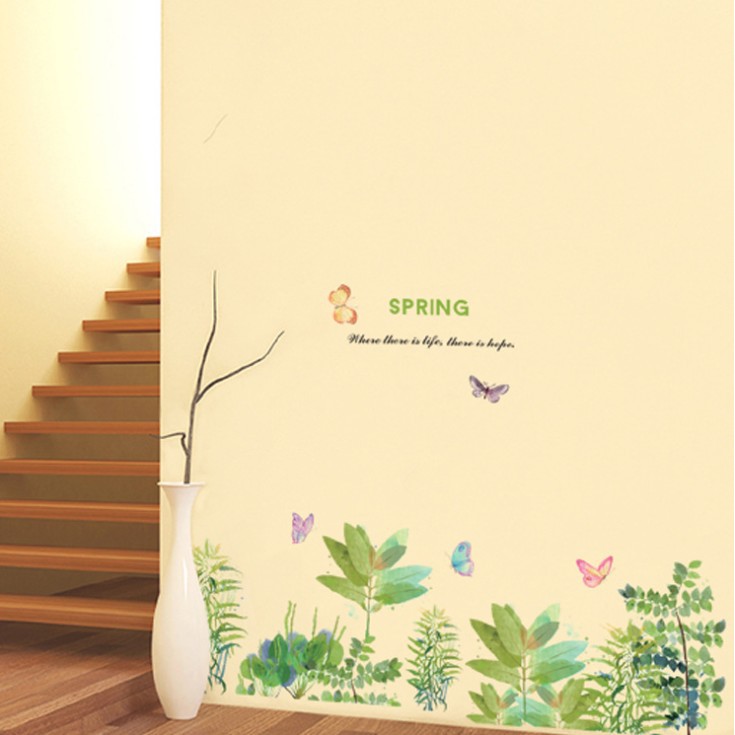 สติ๊กเกอร์ตกแต่งผนัง ขนาด 60x90 ซม. เนื้อ PVC มีกาวในตัว ไม่ทำลายผนัง เซต 3/3